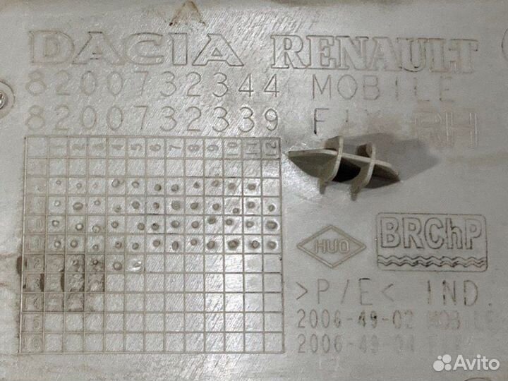 Обшивка стойки правая Renault Duster универсал