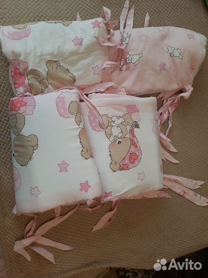 Балдахин и бортики в детскую кроватку