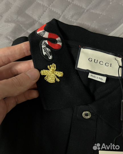 Поло Gucci Snake Black