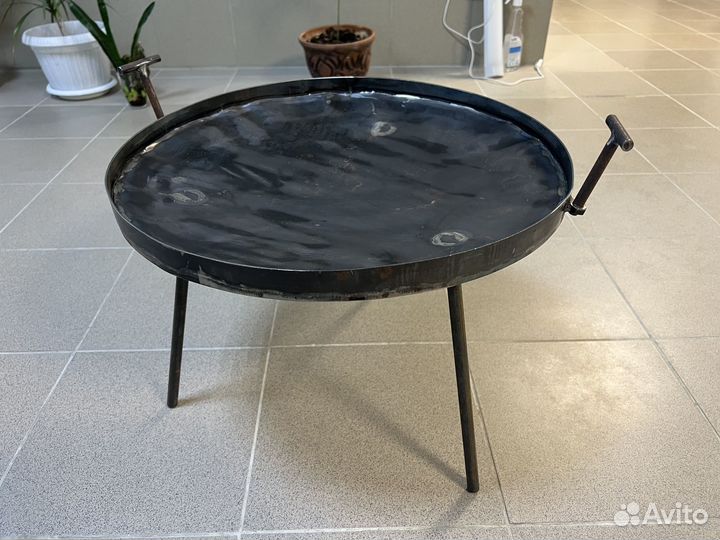 Садж на ножках стальной 50см