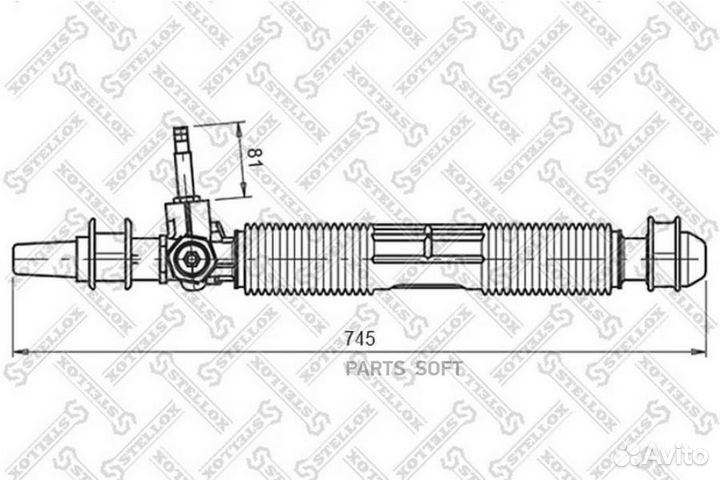 Stellox 0035020SX 00-35020-SX рейка рулевая механи