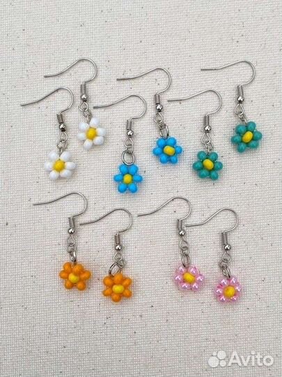 Серёжки из бисера