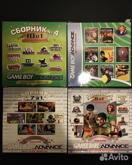 Картриджи, игры game BOY advance, GBA SP,gameboy