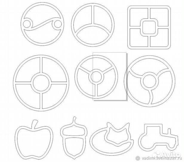 Трафарет из фанеры для менажницы