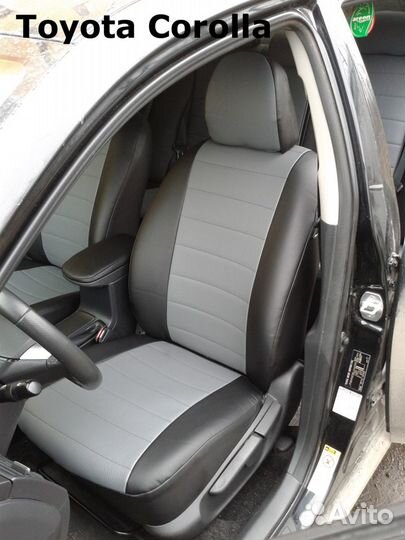 Чехлы Toyota Corolla Экокожа Автопилот