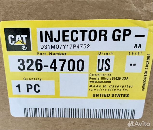 Форсунка cat 320D / C6.4 / 326-4700