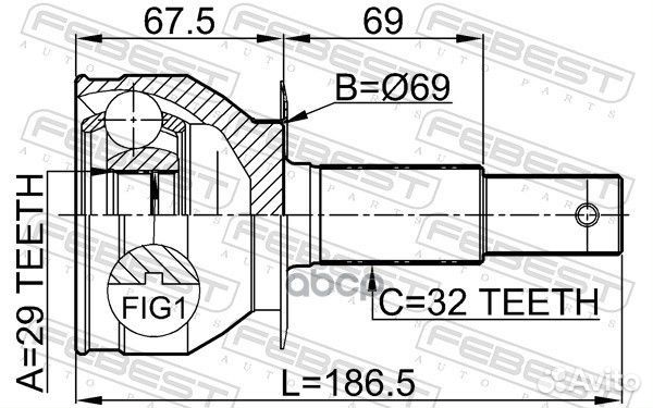 ШРУС 0210-R51R 0210-R51R Febest