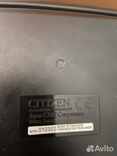 Записная книжка citizen rx-3400