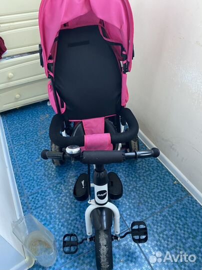 3колесный велосипед с ручкой