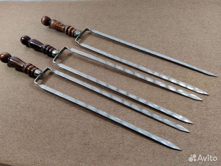 Шампур двойной из нержавеющей стали