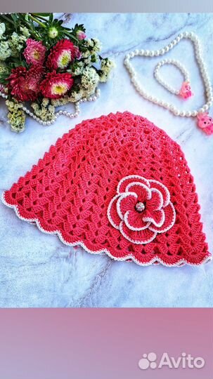 Вязаные летние шапочки