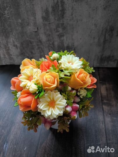 Букет из мыла 8 марта