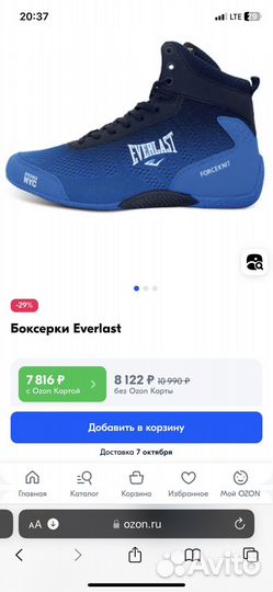 Боксерки everlast