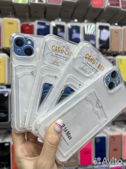 Чехол с карманом для карт на все модели опт