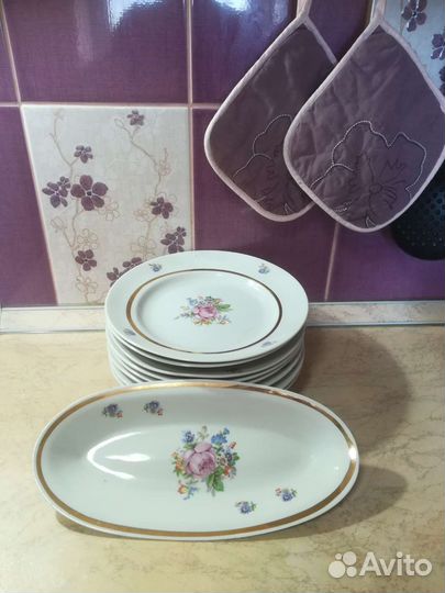 Столовый сервиз СССР 9предметов