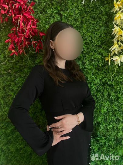 Вечернее платье 46 размера черное