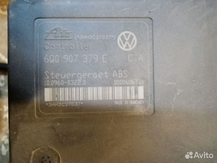 Блок абс на Фольксваген Поло 2005 год