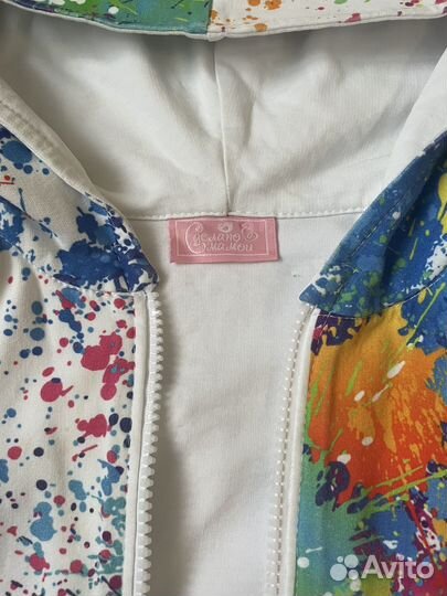 Кофта с капюшоном для девочки 98-104