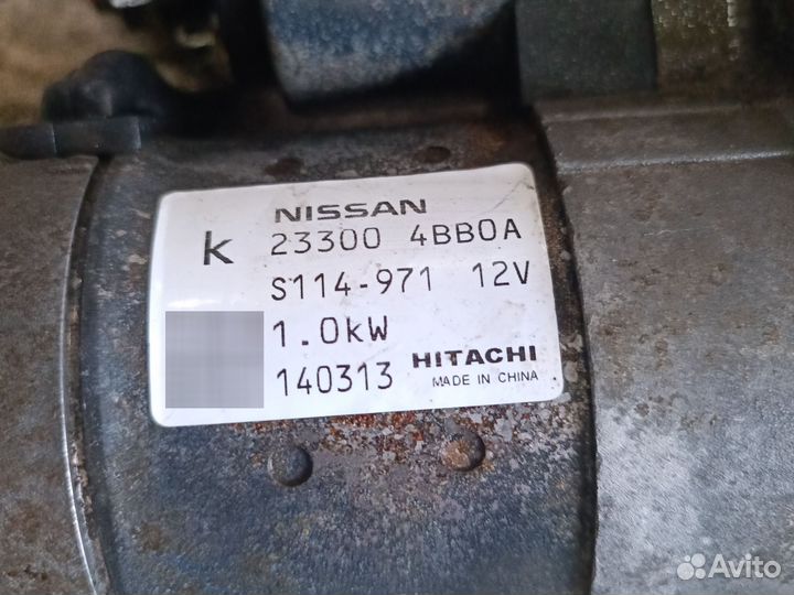Стартер nissan qashqai j11