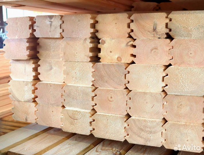 Брус профилированный сорт 1 2 (ев) 100х150х6000
