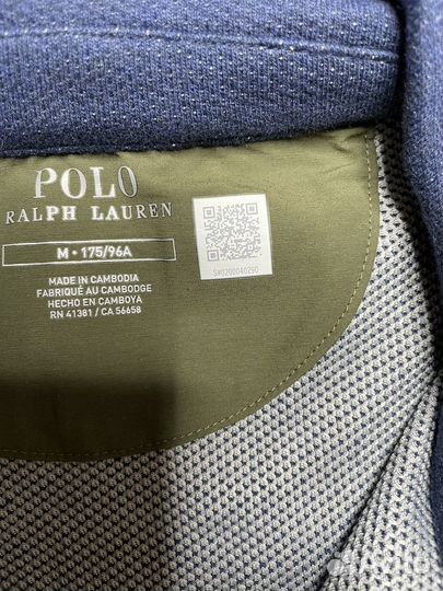 Polo ralph lauren кофта на молнии