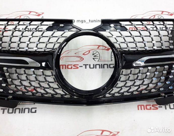 Решетка на Mercedes GL X164 Diamond Black 06-09г