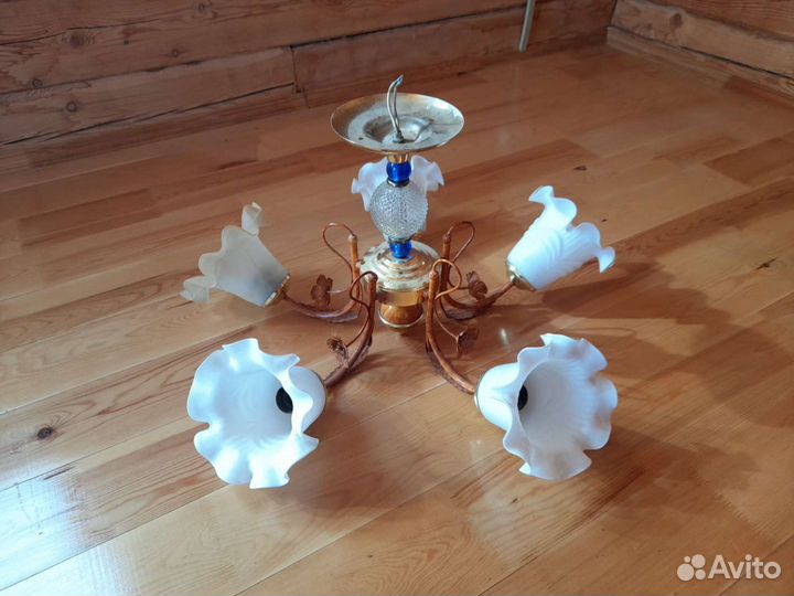 Люстра, 5 плафонов E27