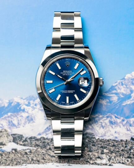 Часы Rolex Oyster Datejust Blue оригинал VS