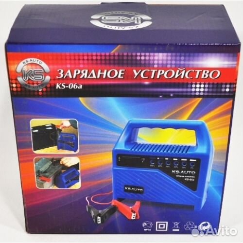 Зарядное устройство для акб, KS-06А, 6/12В