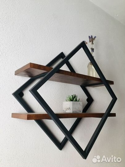 Полка настенная в стиле лофт