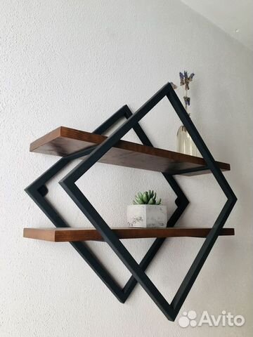 Полка настенная в стиле лофт