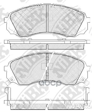 PN0458nibk колодки дисковые п. Kia Carnival 2.7