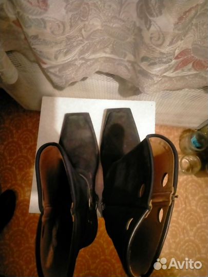 Сапоги мужские кожаные