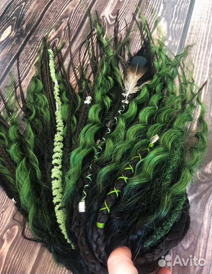 Косы+дредокудри лесные.40см