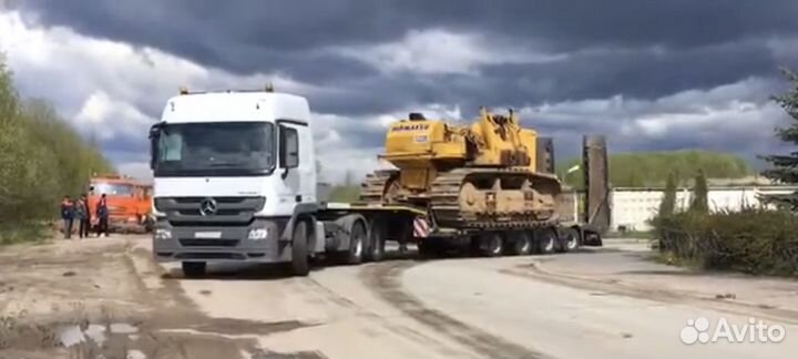 Низкорамный трал грузоперевозки по РФ до 150 тонн