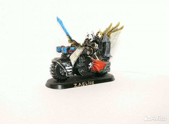 Warhammer Dark Angels Champion on bike