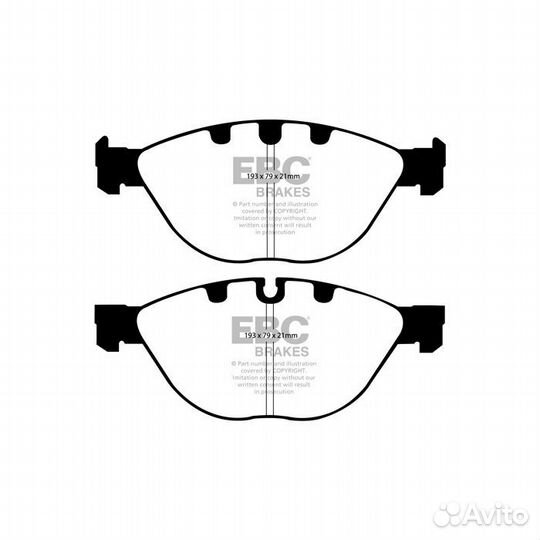 Колодки BMW M5-E60 7-E65 перед EBC DP41482R
