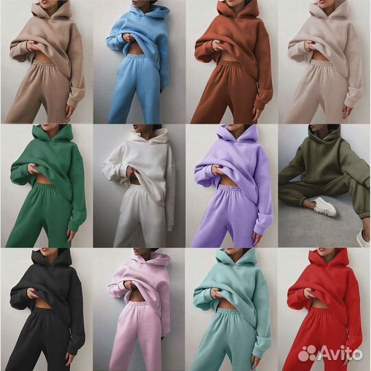 Спортивный костюм женский теплый новый