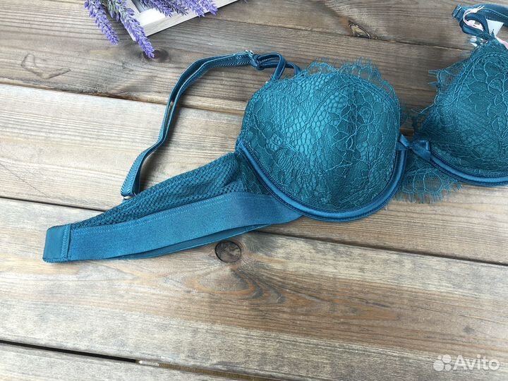 Бюстгальтер кружево бирюзовый Boux avenue