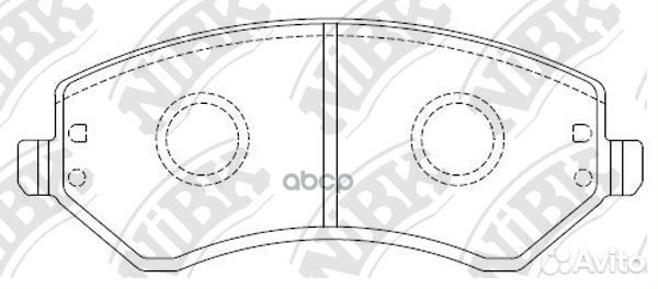 Колодки тормозные PN0058 NiBK