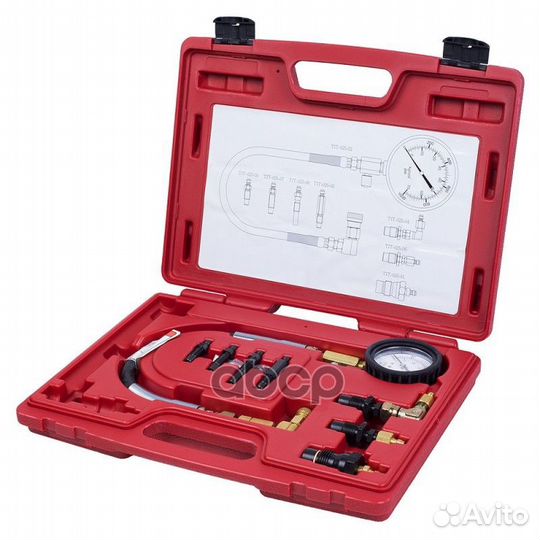 Компрессометр дизельный, 0-70 атм, кейс, компле