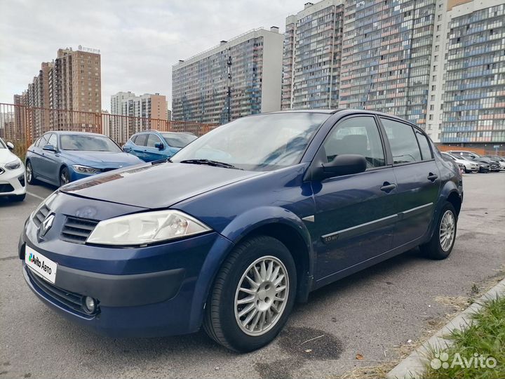 Renault Megane 1.6 AT, 2004, 210 500 км