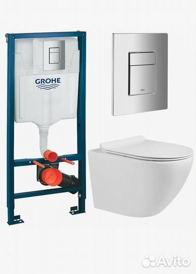 Инсталляция с унитазом Grohe