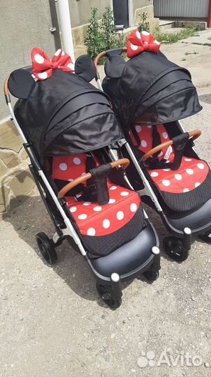 Коляска для двойни от рождения (девочки)