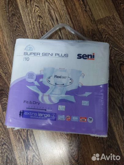 Памперсы для взрослых seni xl 4