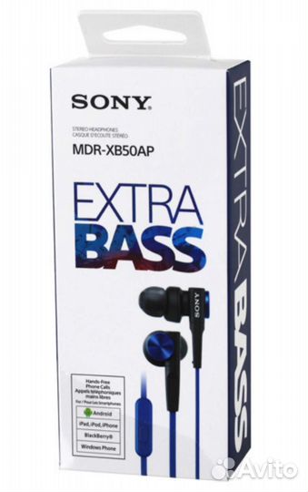 Наушники sony mdr-xb50ap extra bass