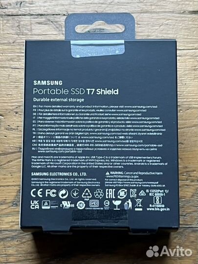 Внешний SSD Samsung T7 Shield 2TB