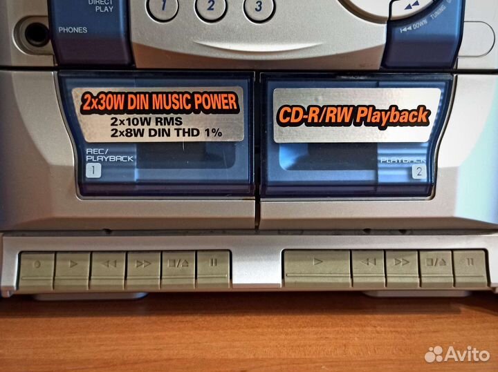 Бронь Музыкальный центр aiwa 3 диска радио aux