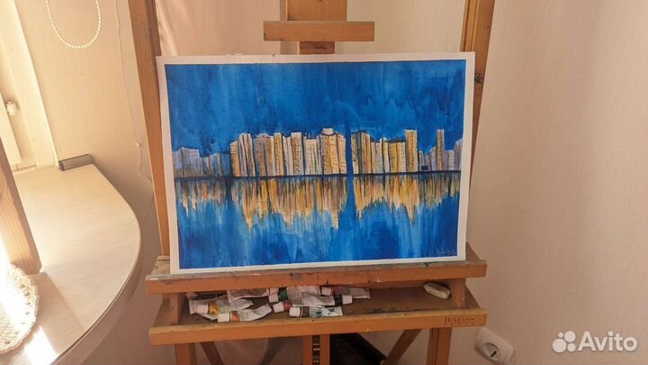 Картина / постер ручная работа / акварель