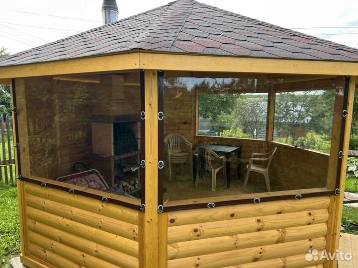 Мягкие окна для беседок и веранд